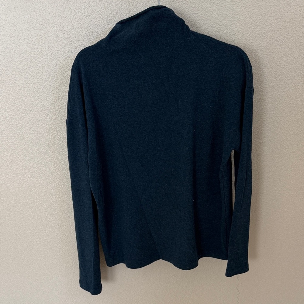 Vince teal mock neck sweater
